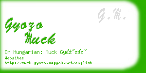 gyozo muck business card